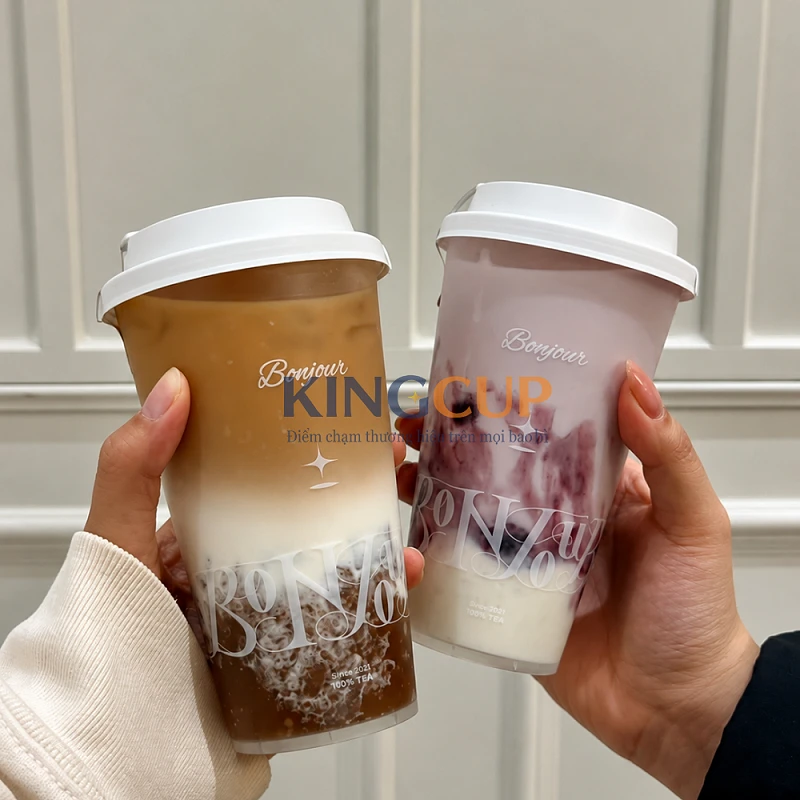 Cốc PET 16oz Lùn (480ml) Miệng 98 UKP Trong Suốt Cao Cấp