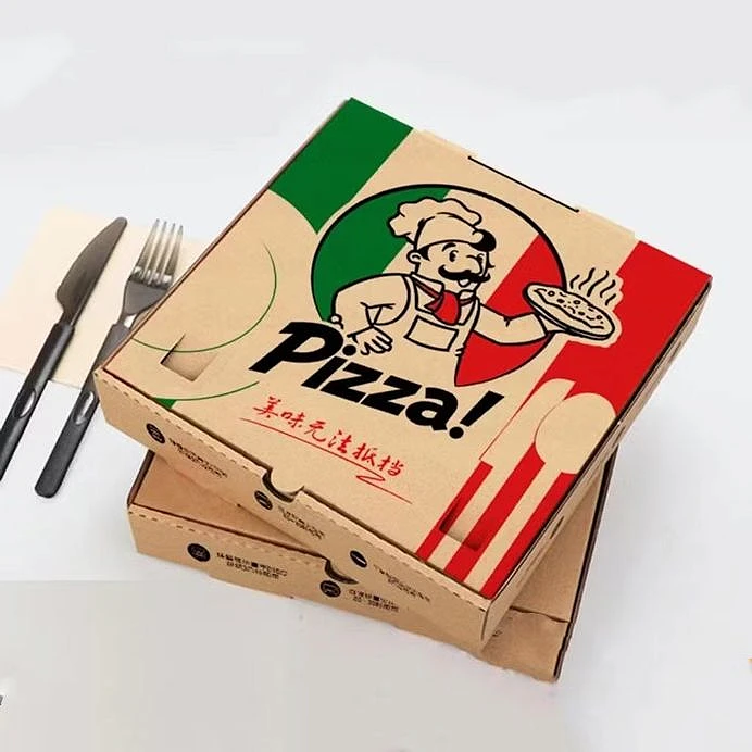 Hộp Giấy Đựng Pizza In Logo Theo Yêu Cầu