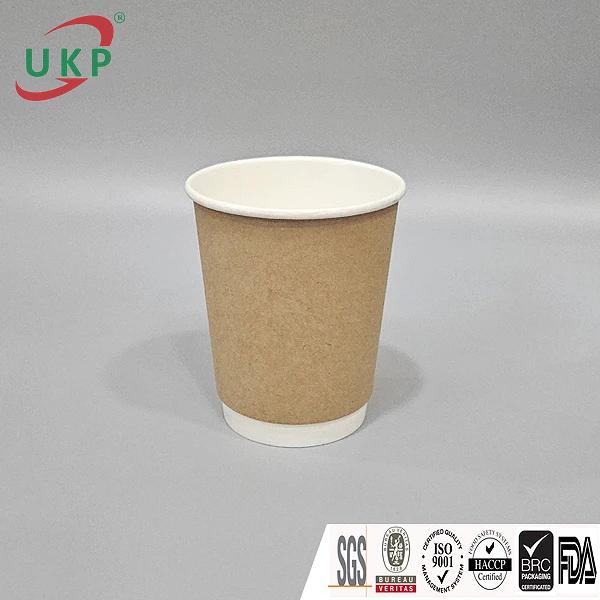 Ly giấy Kraft 2 lớp 8oz (236ml/270ml) Ø80 UKP