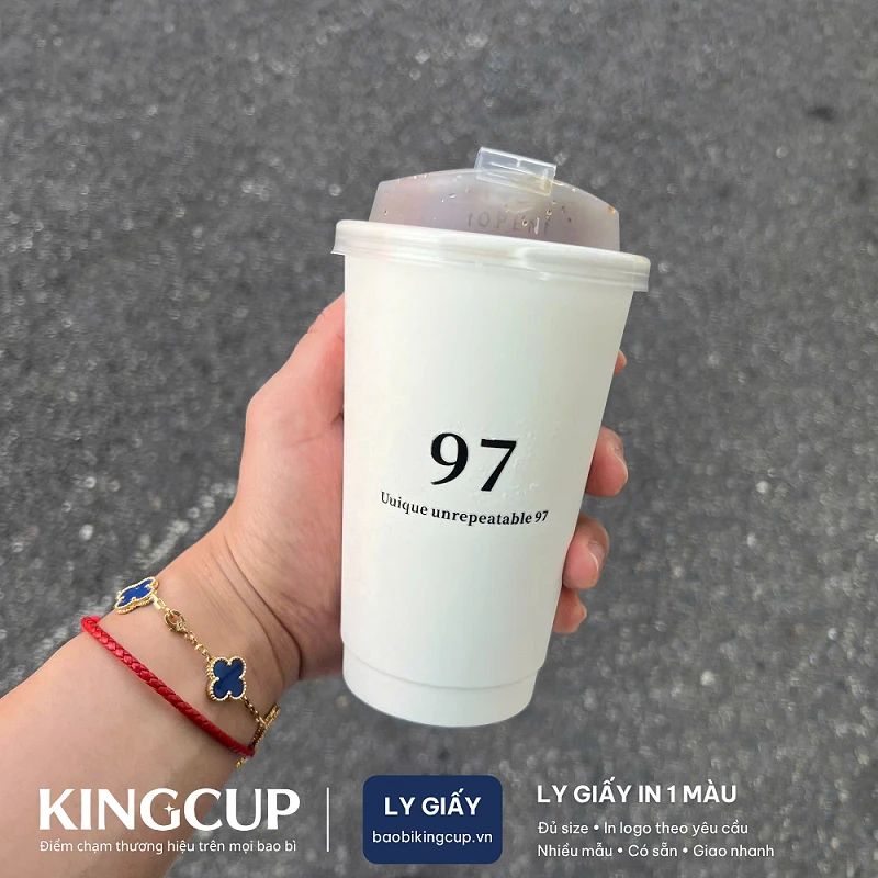LY GIẤY TRẮNG 2 LỚP IN LỤA THEO YÊU CẦU