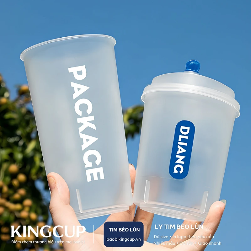 Ly nhựa PP Tim Béo Lùn Ø90 (500ml - 700ml)