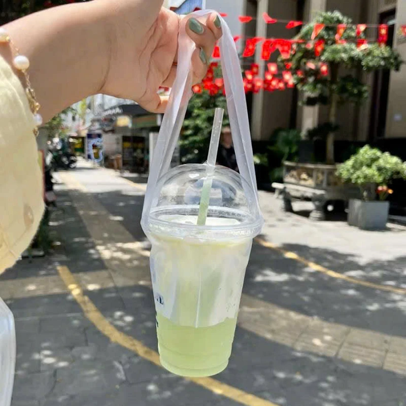 Quai Xách Chữ T Đựng 1 Ly PE