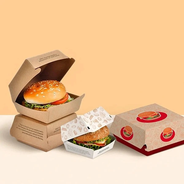 Hộp Giấy Đựng Burger In Logo Theo Yêu Cầu liên quan