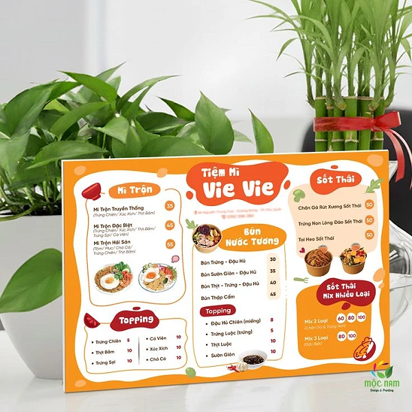 In Menu Theo Yêu Cầu liên quan